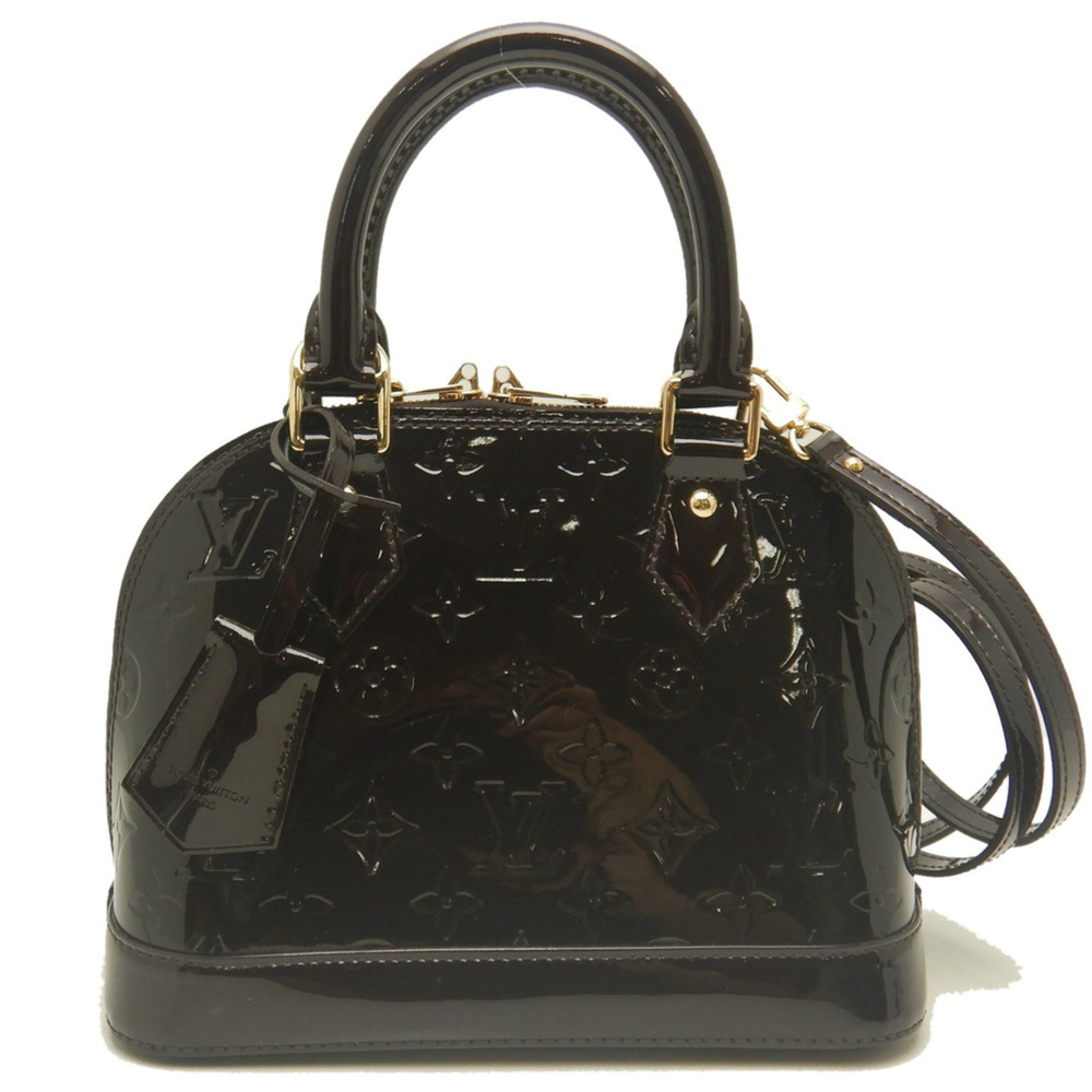 LOUIS VUITTON Vernis Alma BB M91678 Handbag Amarante Women's 254227